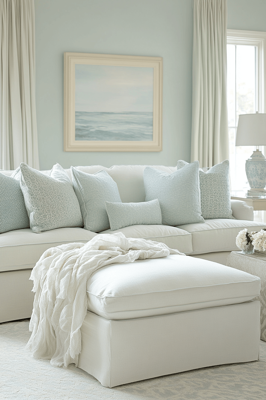 green living room decor