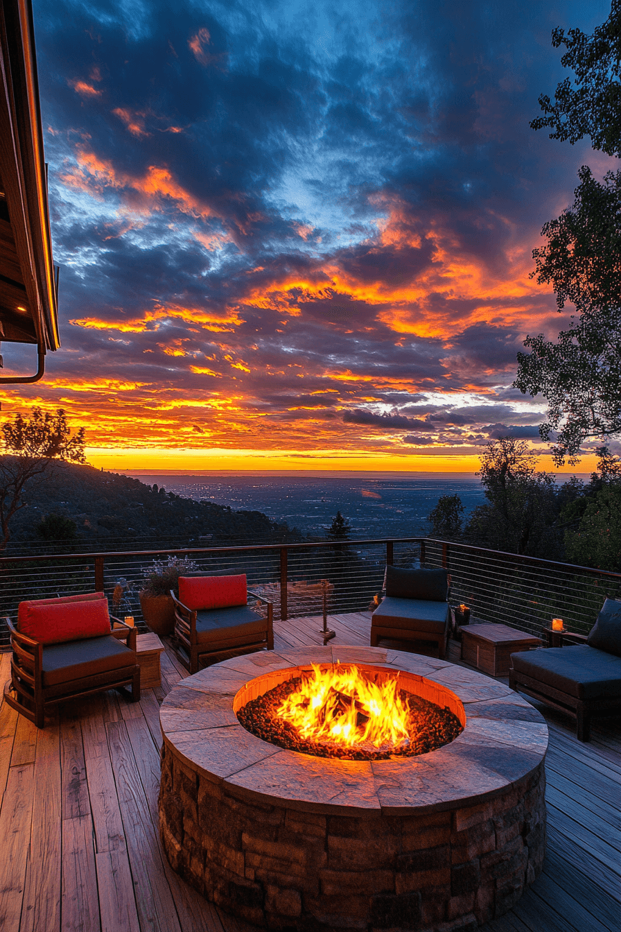 sunset serenity deck