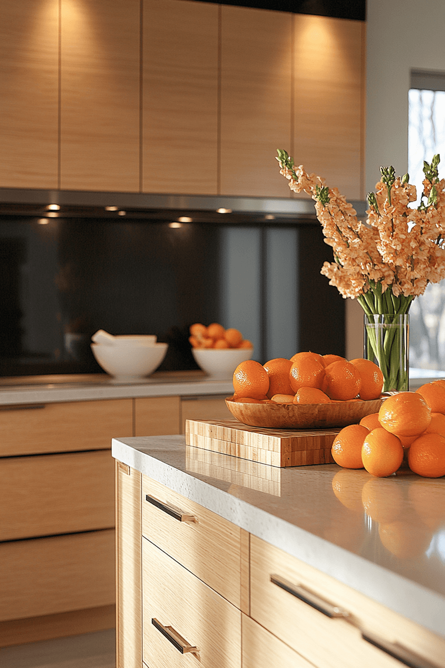 Minimalist Maple Charm Kitchen Cabinets