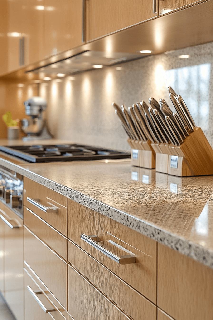 Refined Maple Gloss Kitchen Cabinets