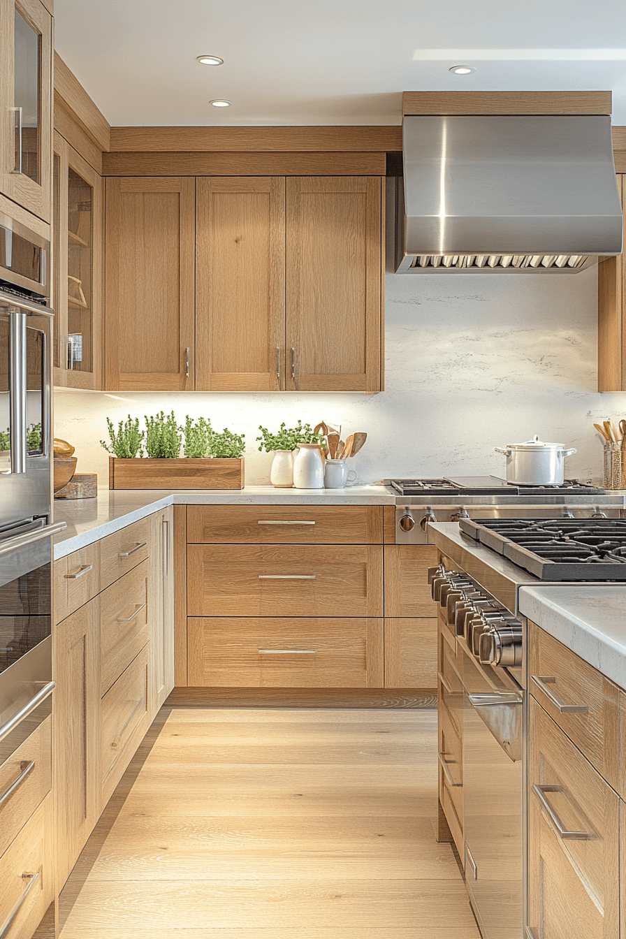 Contemporary Maple Freshness Kitchen Cabinets