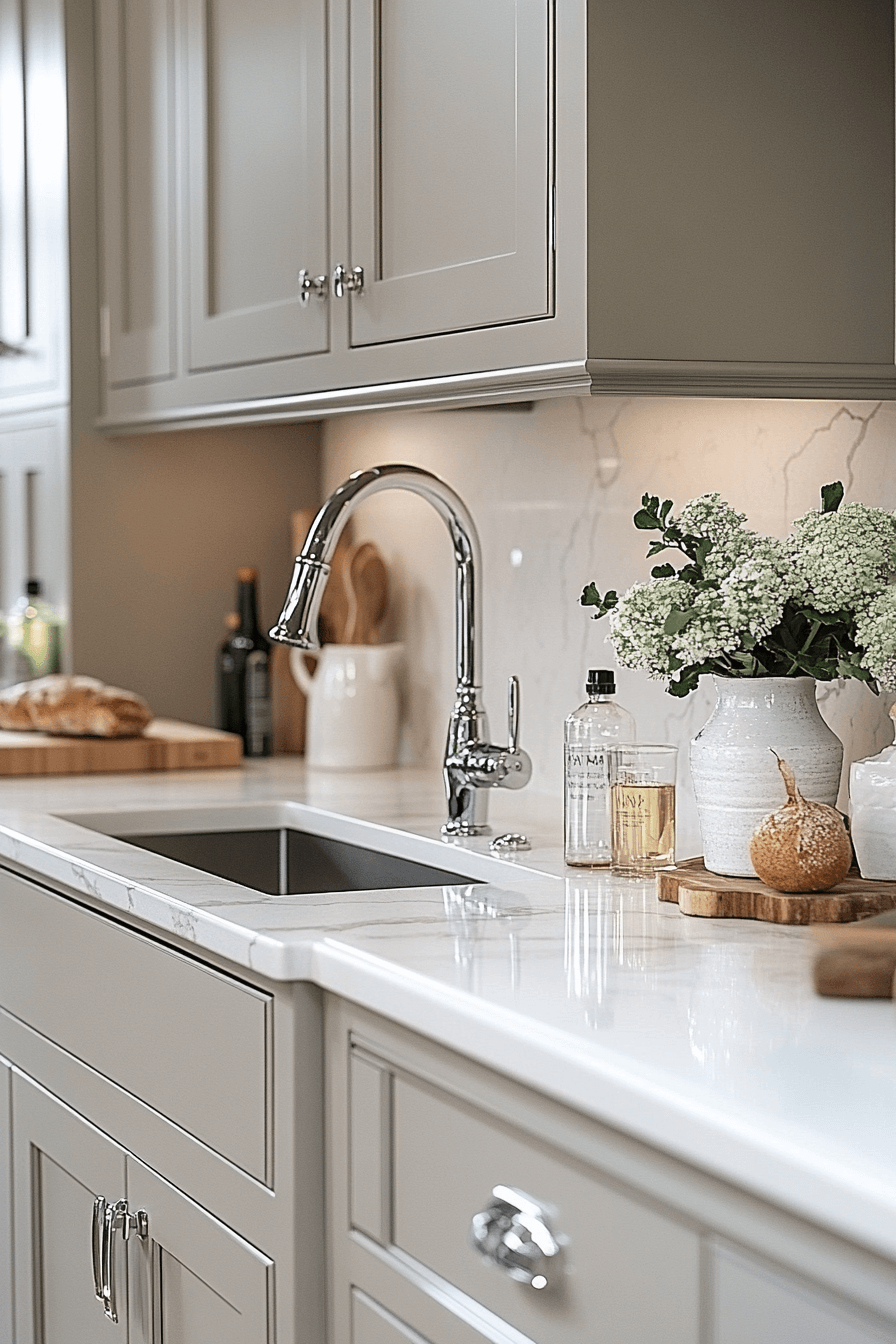 Satin Maple Luxury Kitchen Cabinets