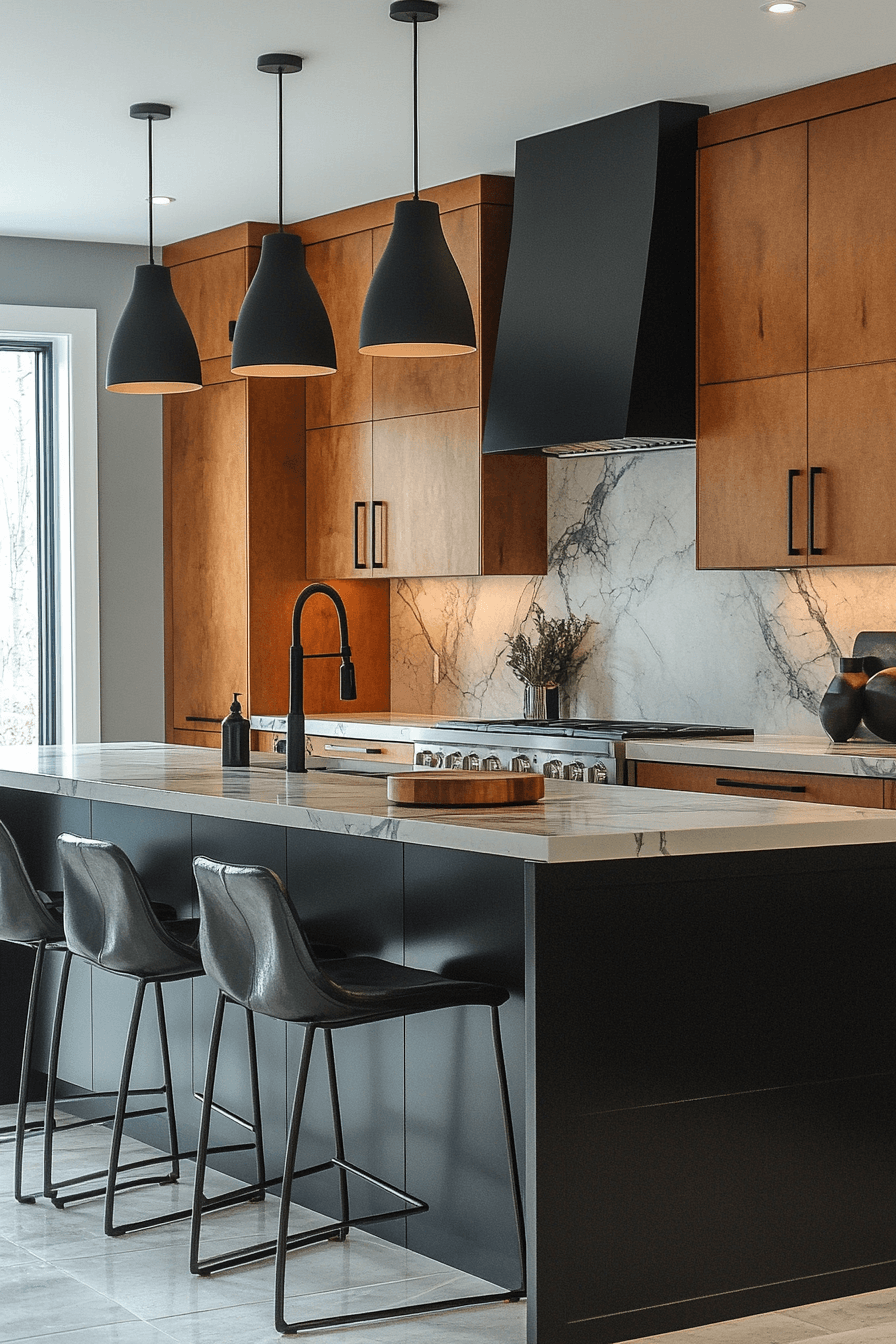 Minimalist Maple Boldness Kitchen Cabinets