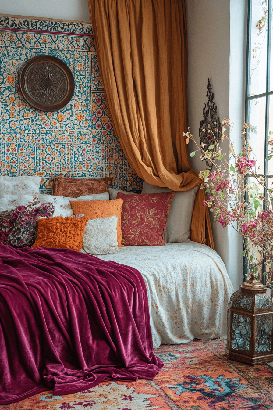 boho vintage bedroom