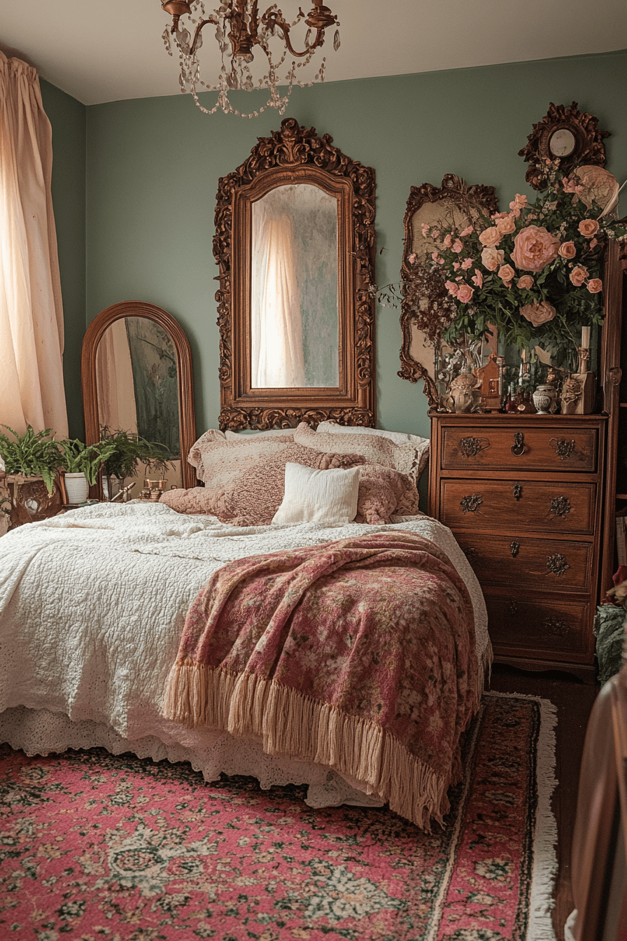 boho vintage bedroom