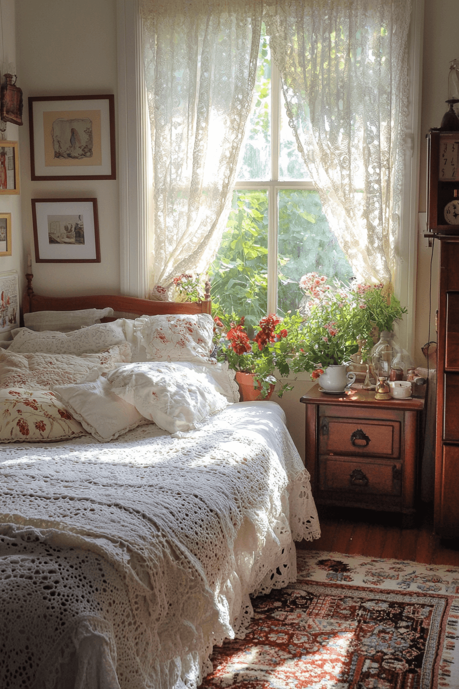 boho vintage bedroom