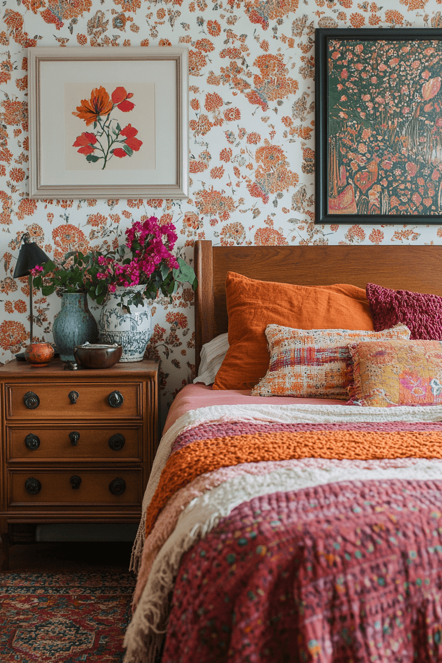 boho vintage bedroom