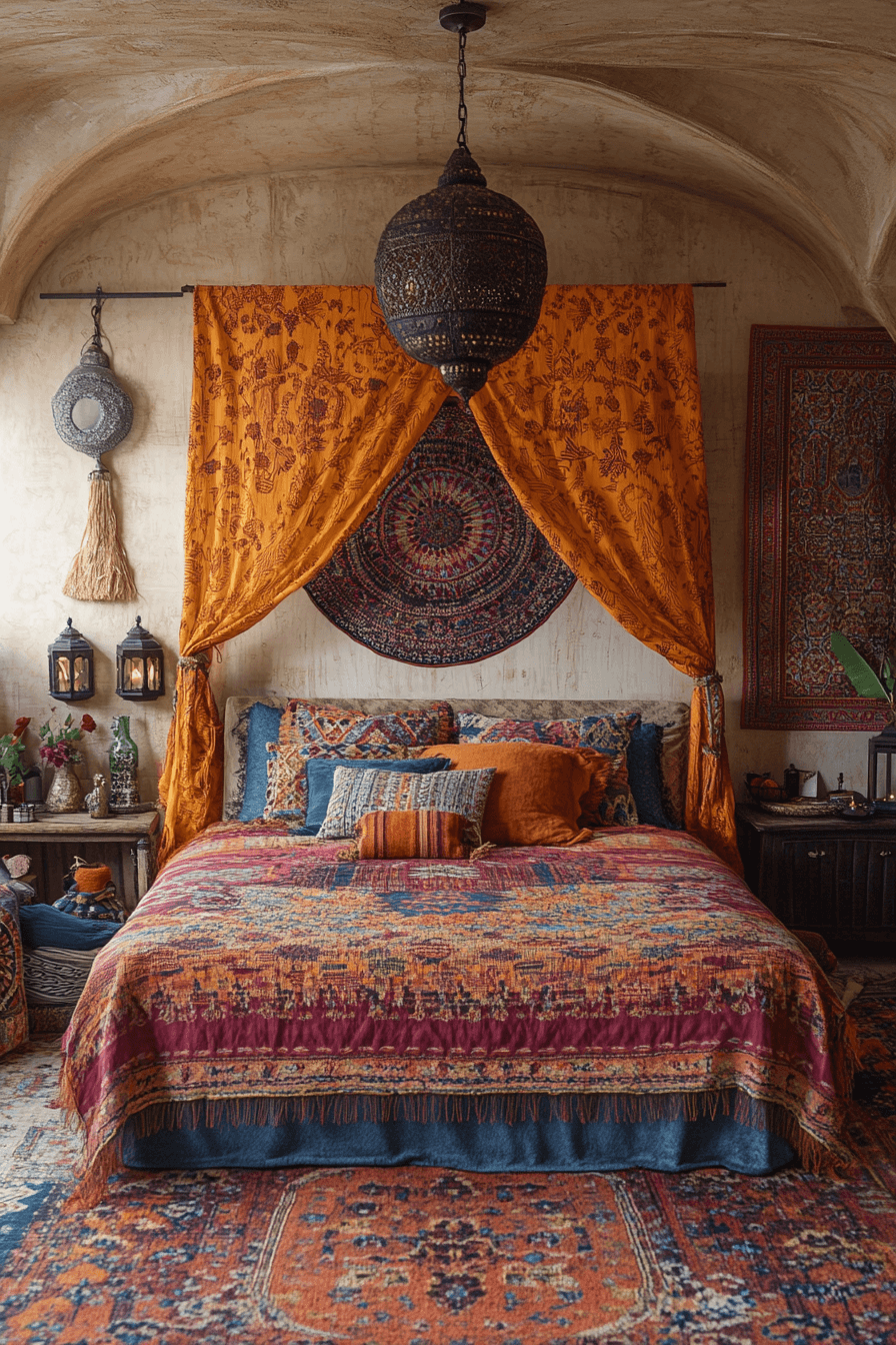 boho vintage bedroom