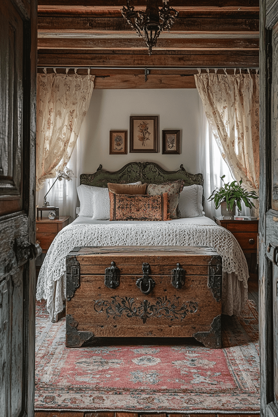 boho vintage bedroom