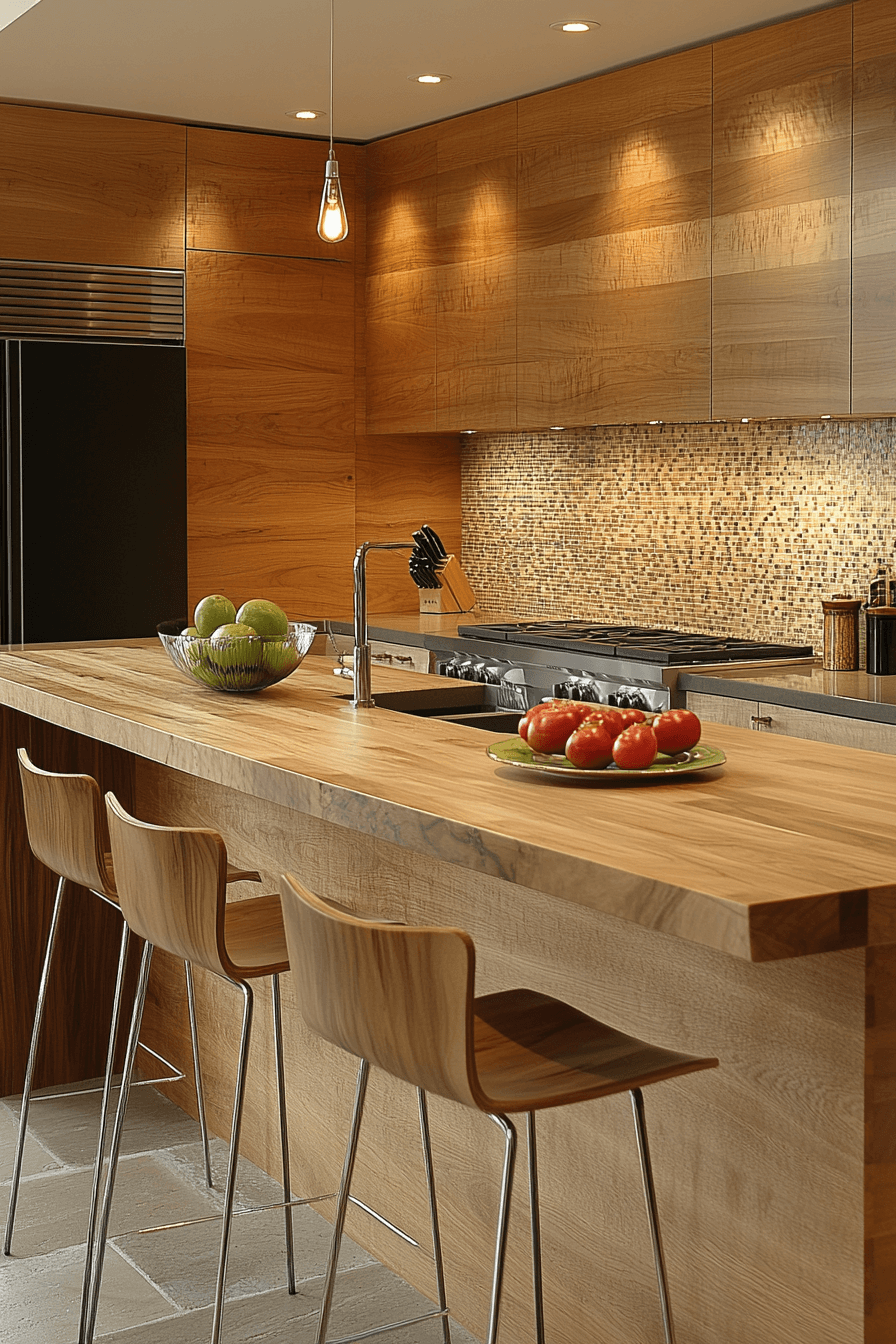 wooden kitchen cabinets