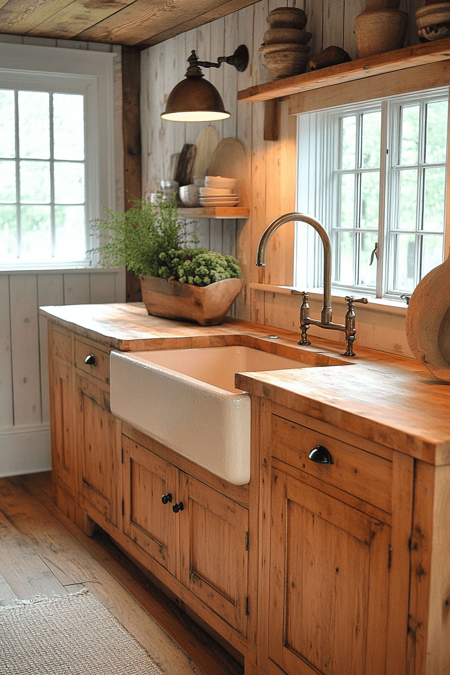 wooden kitchen cabinets