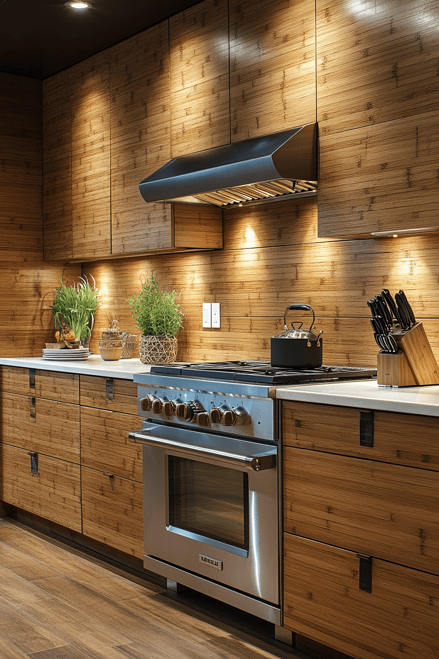 wooden kitchen cabinets