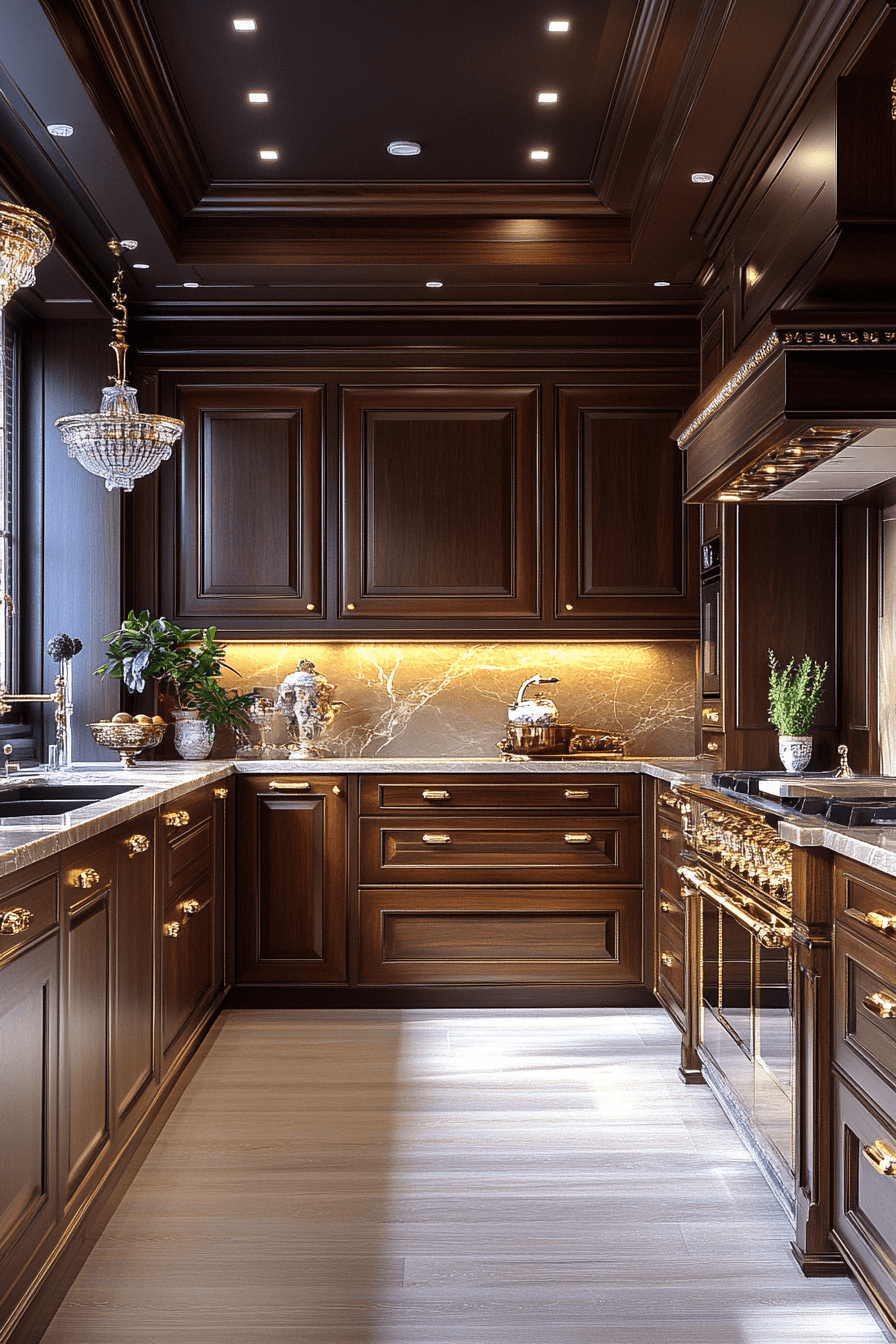 wooden kitchen cabinets