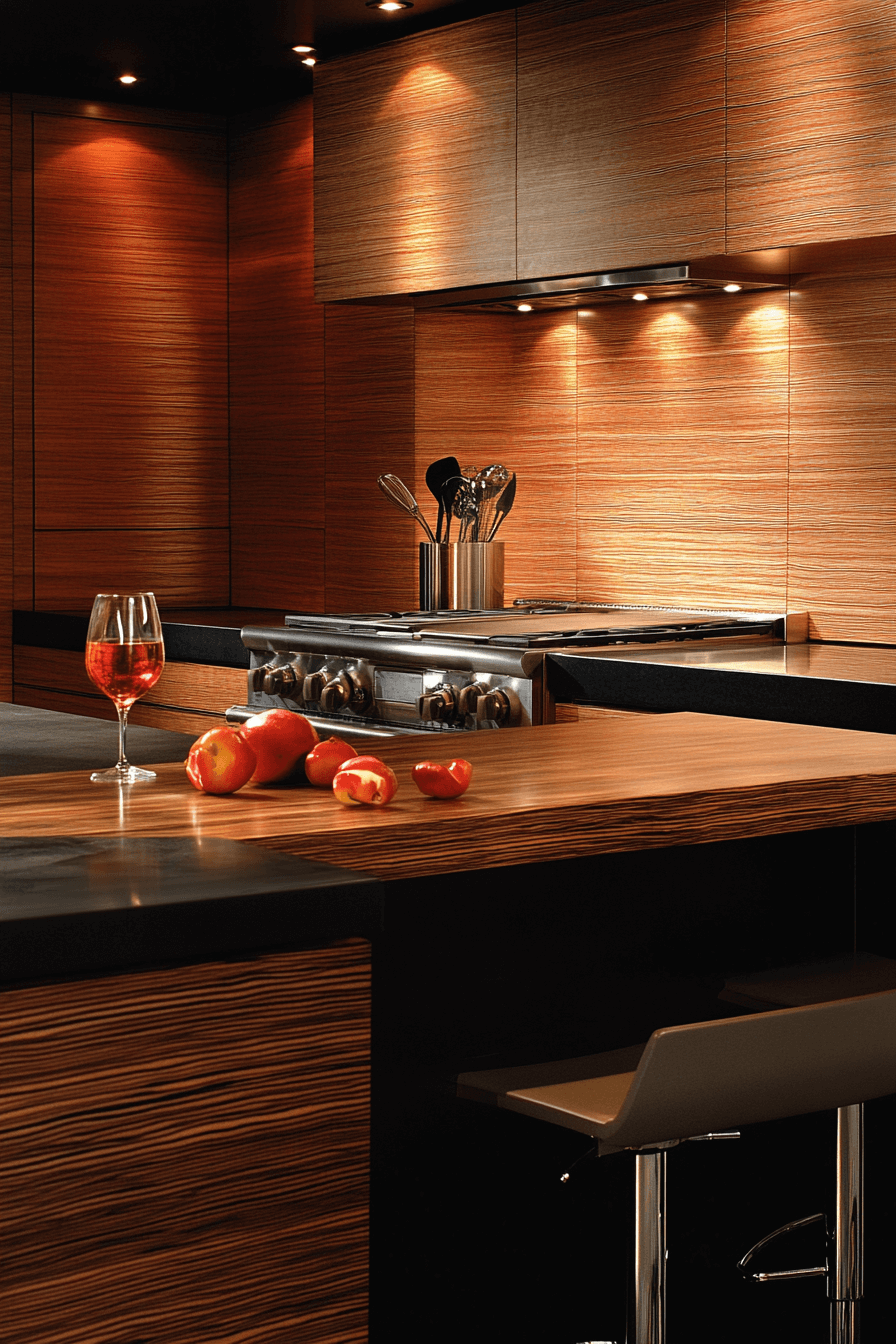 wooden kitchen cabinets