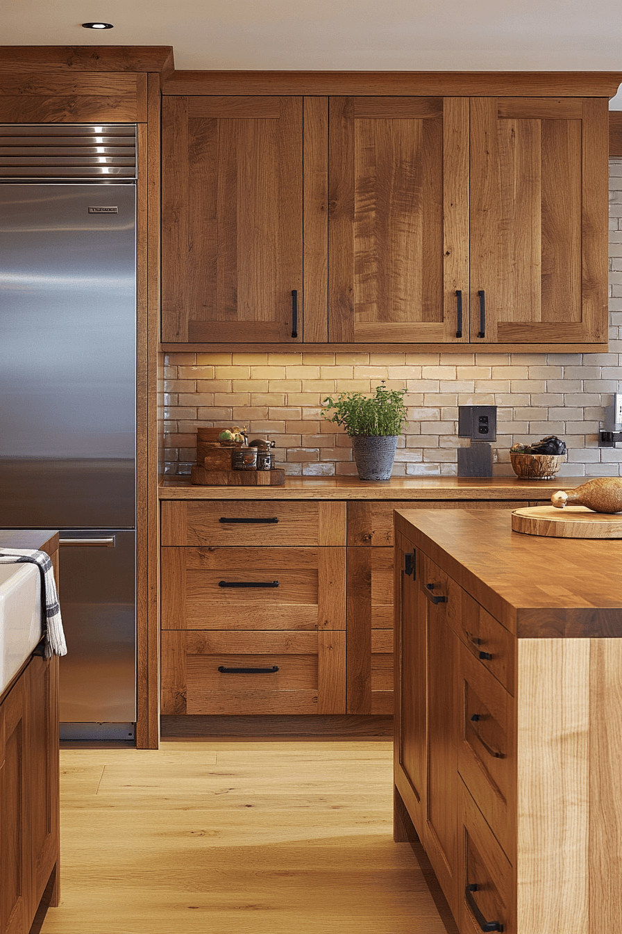 wooden kitchen cabinets