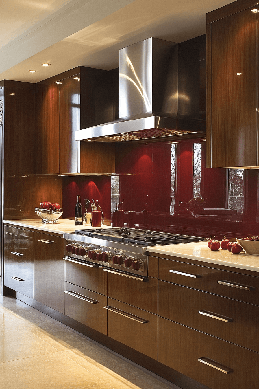 wooden kitchen cabinets