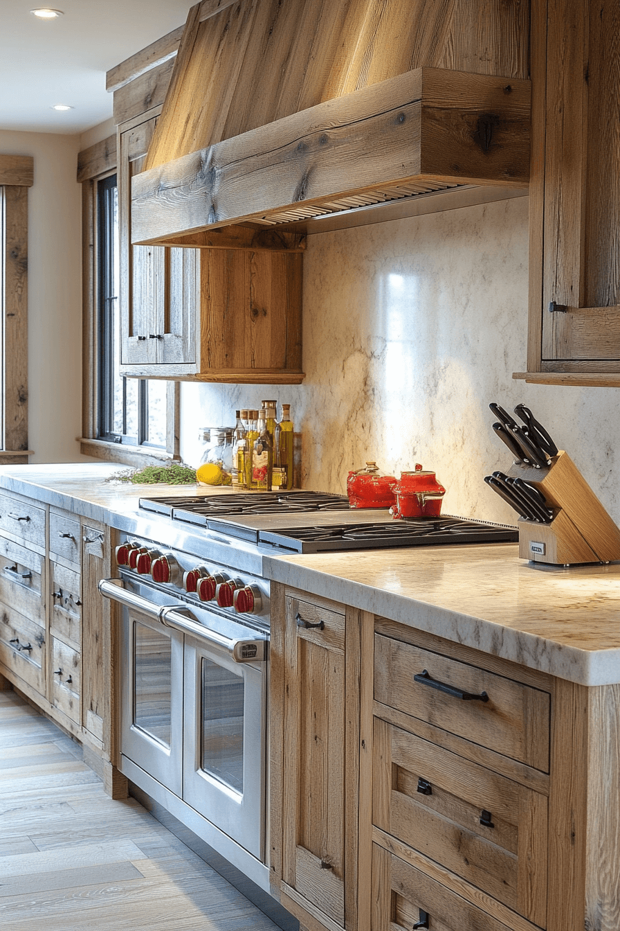 wooden kitchen cabinets
