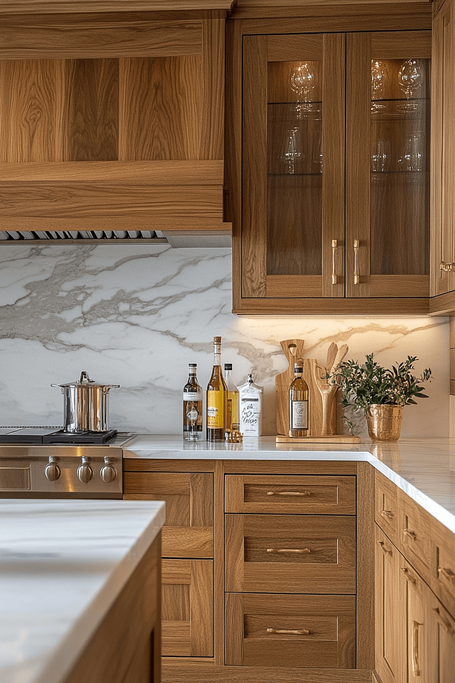 wooden kitchen cabinets