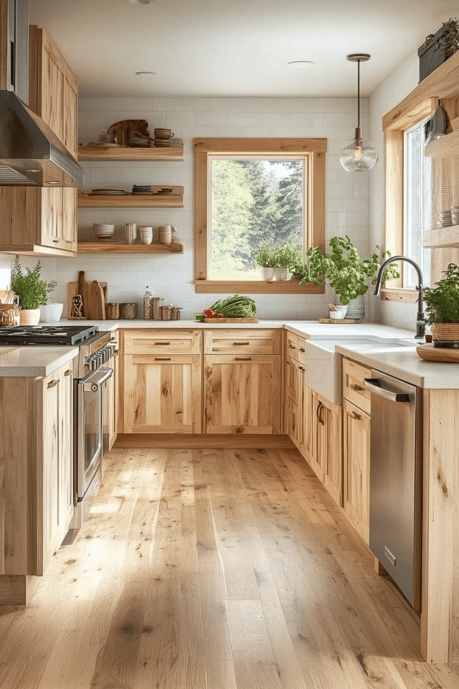 wooden kitchen cabinets