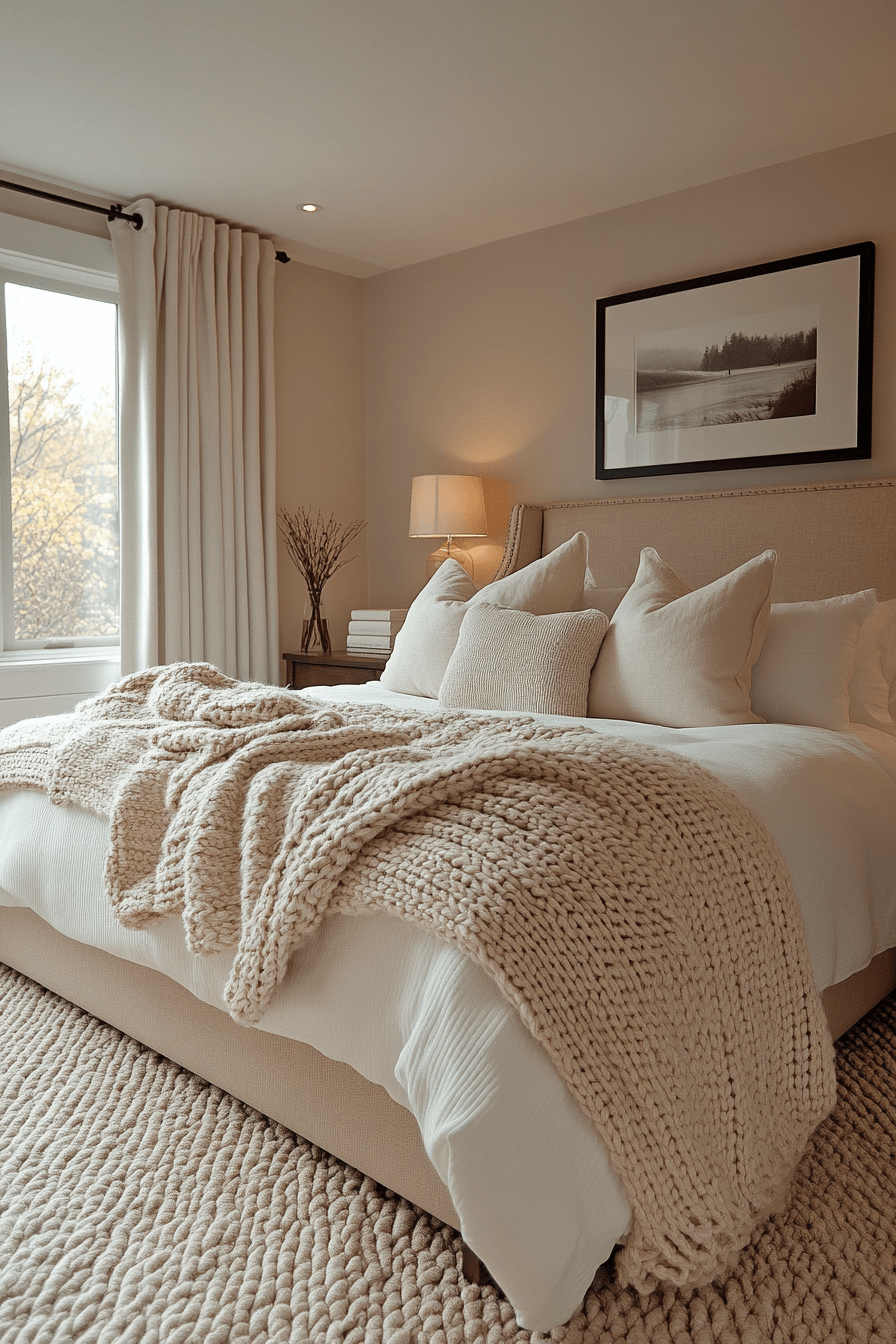 cozy neutral bedroom