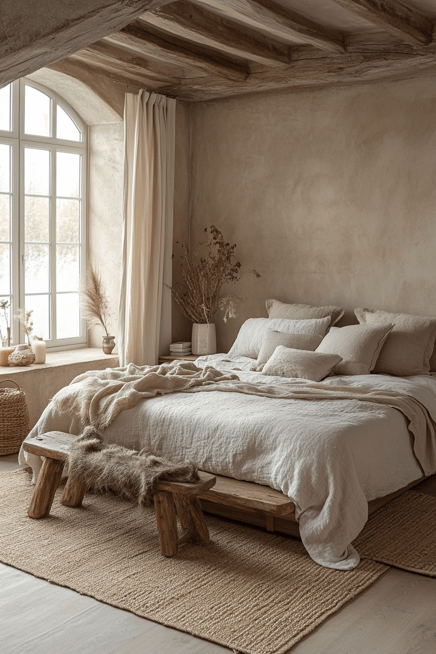 cozy neutral bedroom
