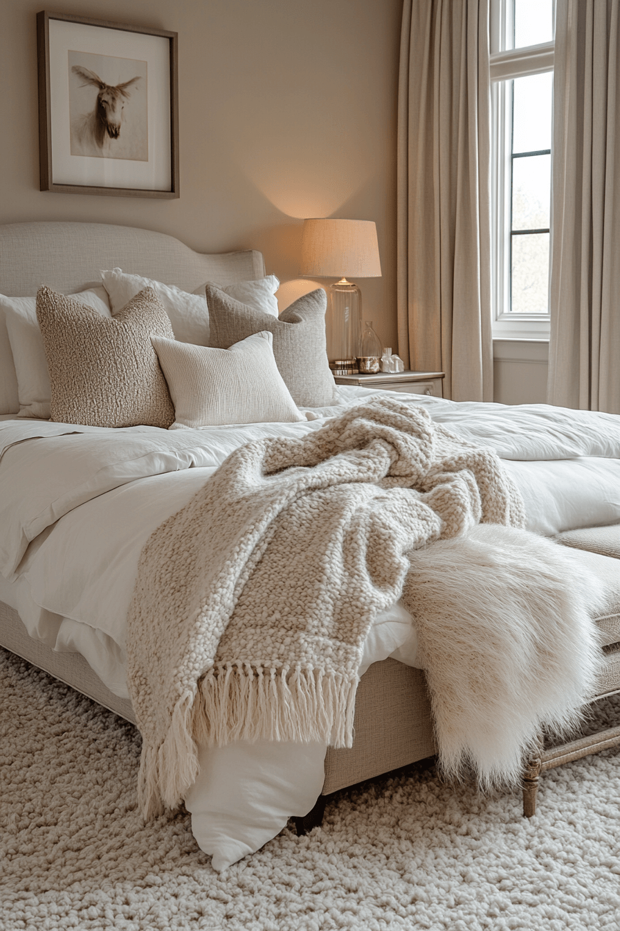 cozy neutral bedroom