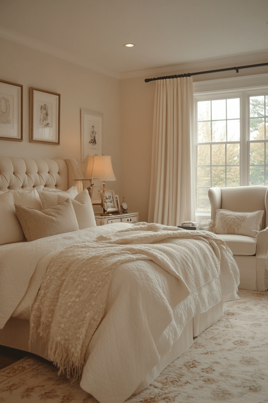 cozy neutral bedroom
