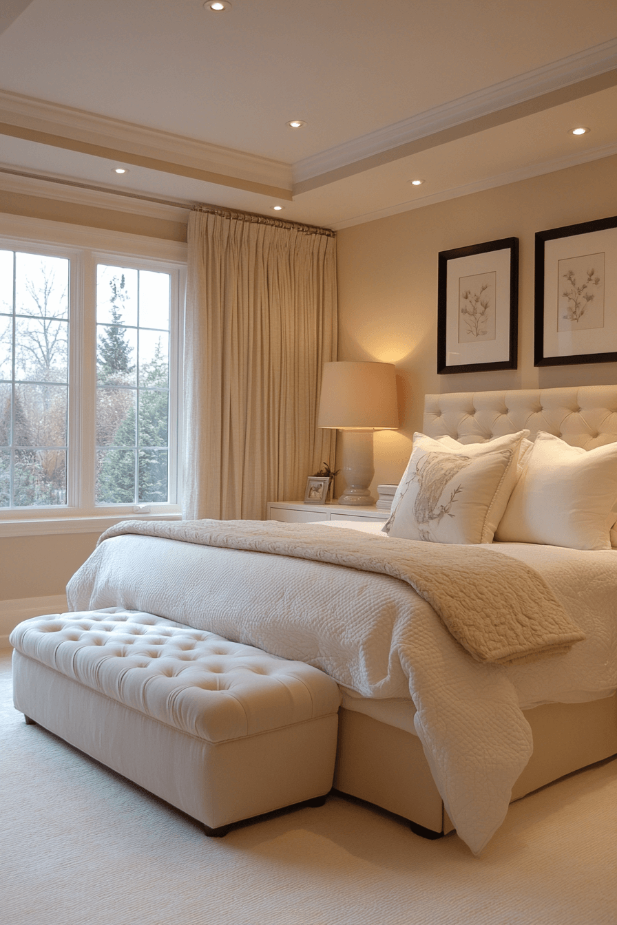 cozy neutral bedroom