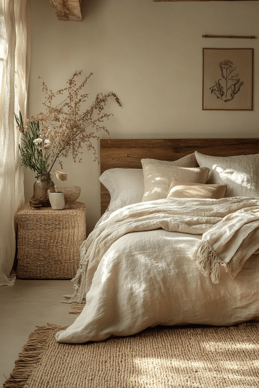 cozy neutral bedroom