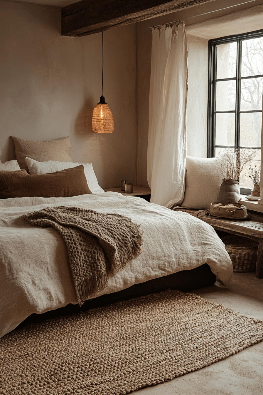 cozy neutral bedroom