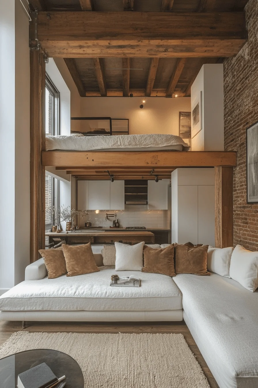 Compact minimalist loft
