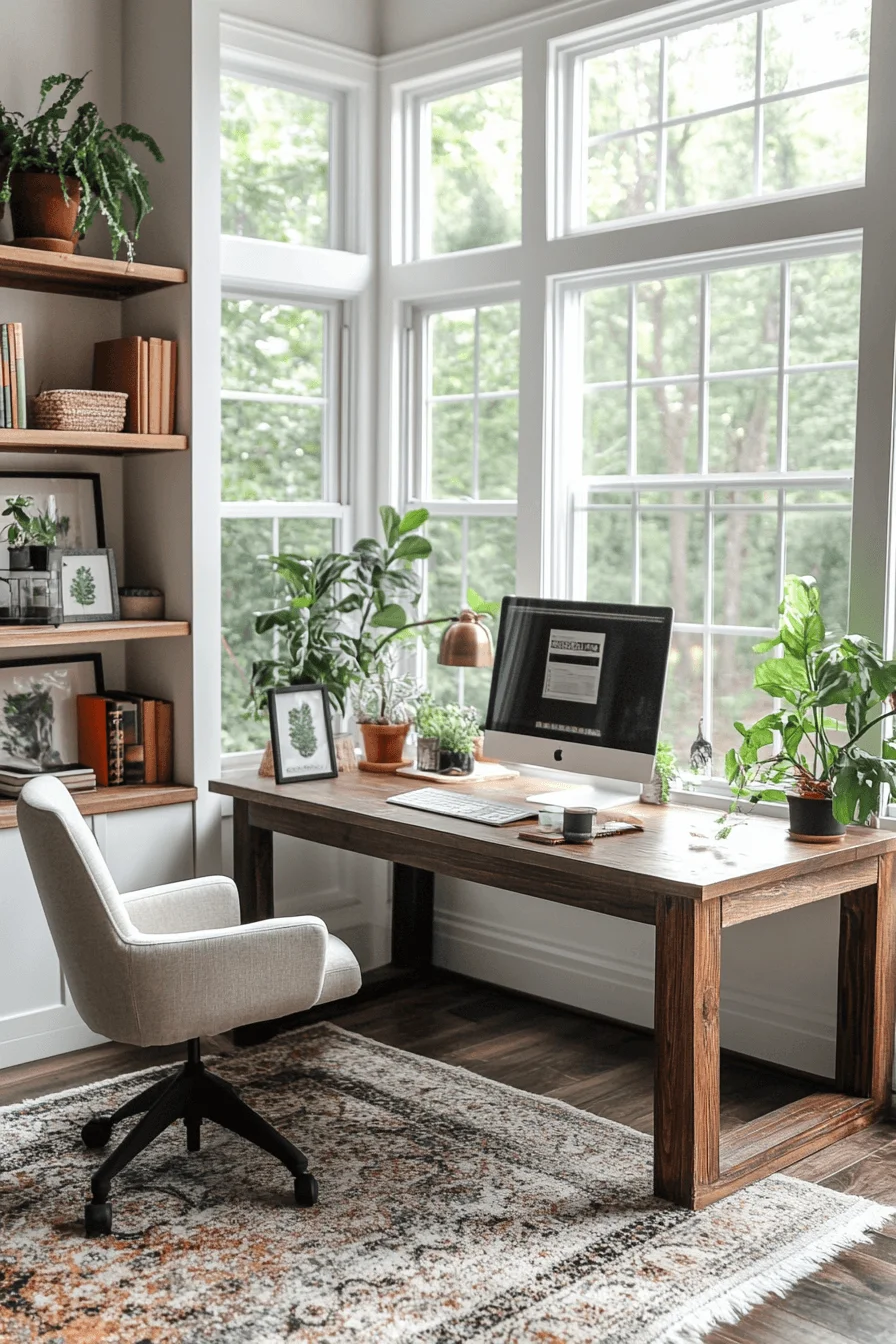 Efficient minimalist home office