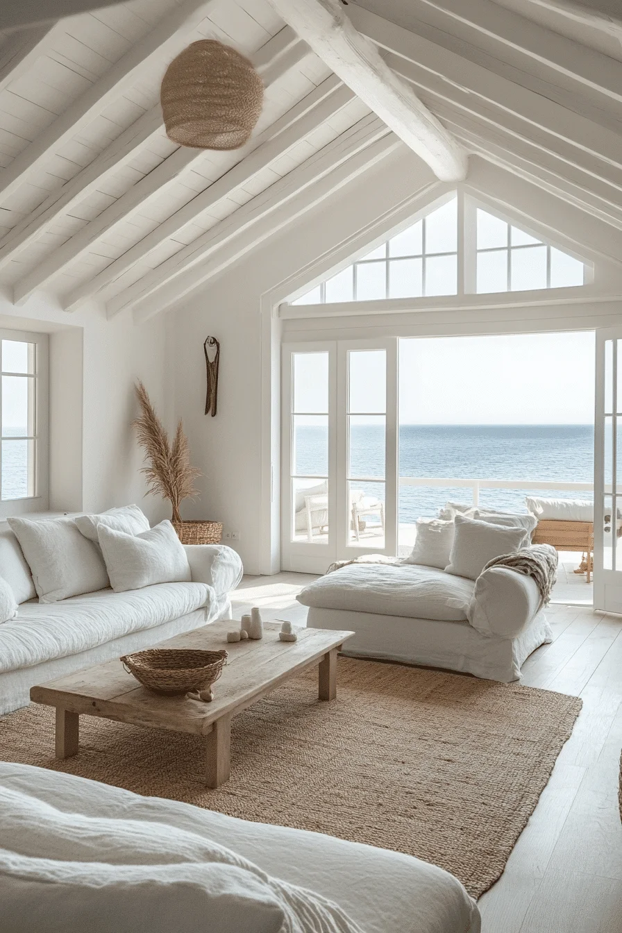 Coastal minimalist living room
