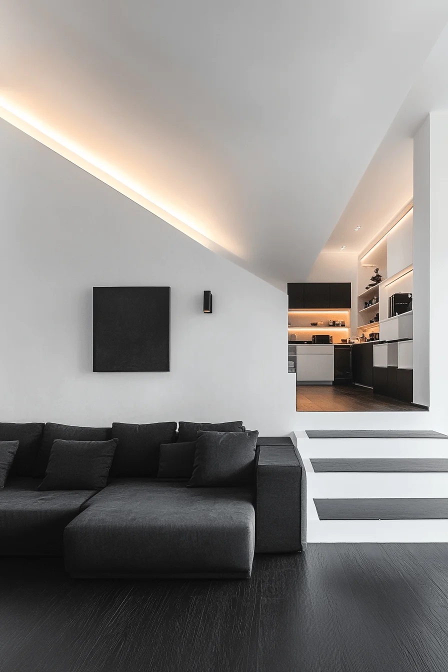 Graphic minimalist studio space