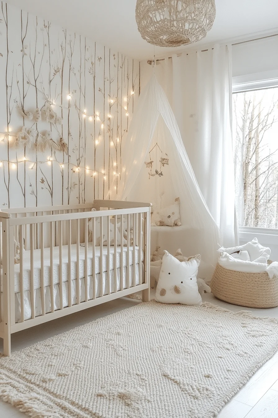 Soft minimalist nursery ambiance