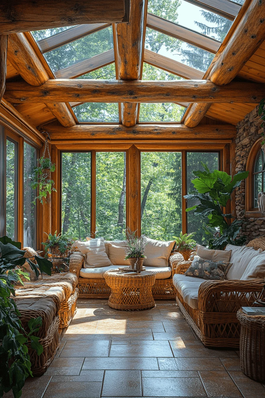 log home aesthetic