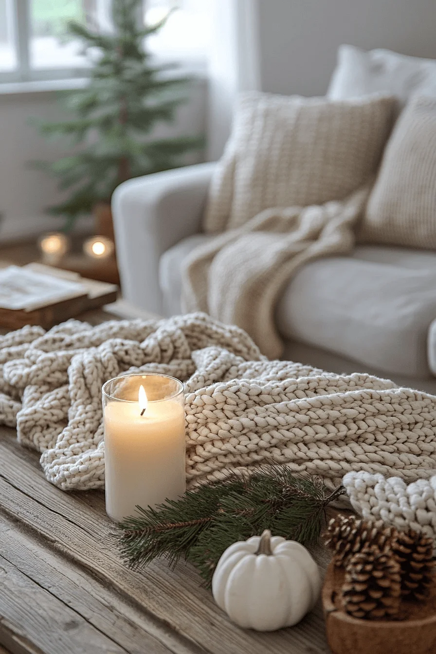 seasonal coffee table decor