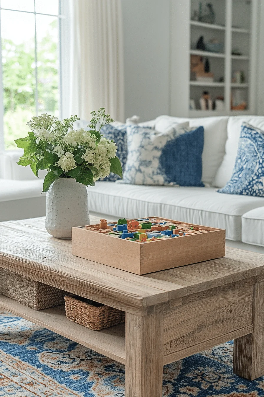 interactive family coffee table decor