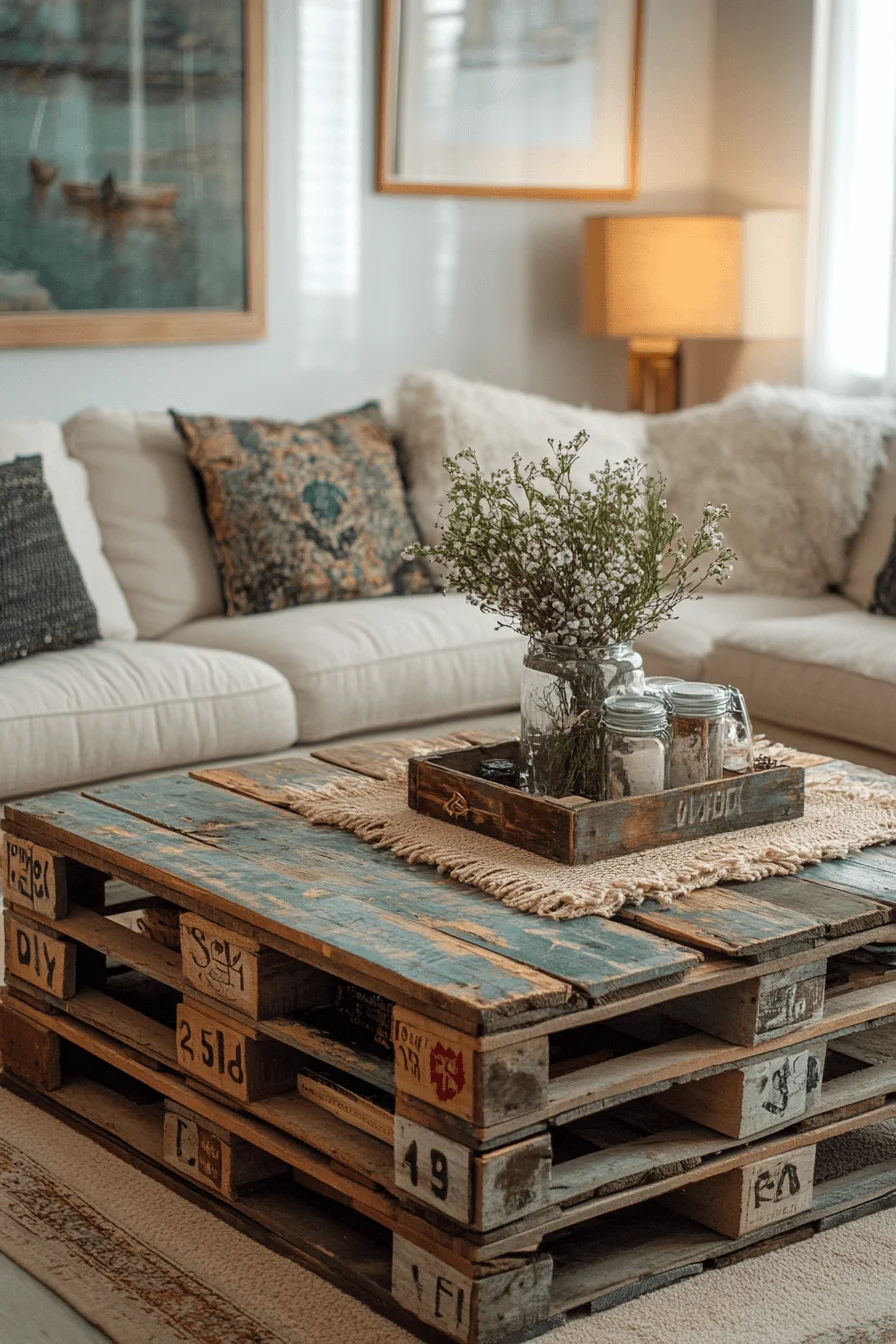 DIY coffee table decor