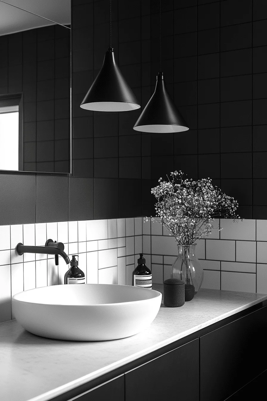 Monochrome Bathroom Design