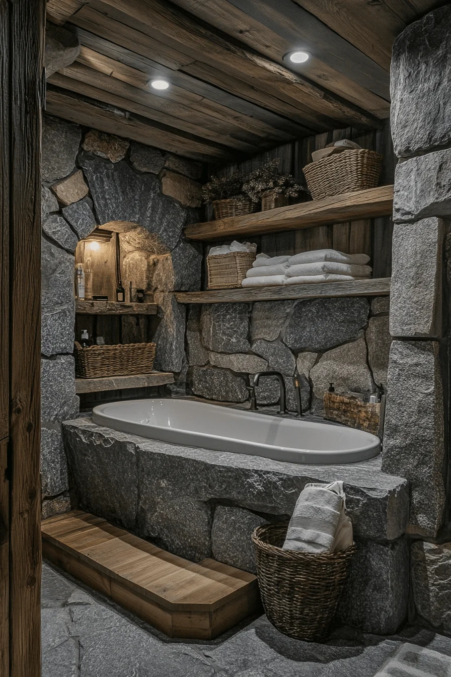 Stone Effect Bathroom