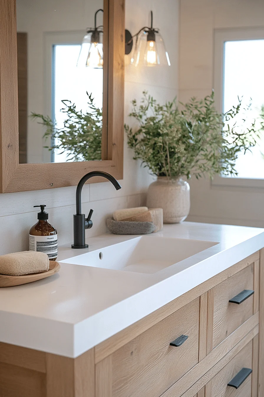 Wood Accent Bathroom Design