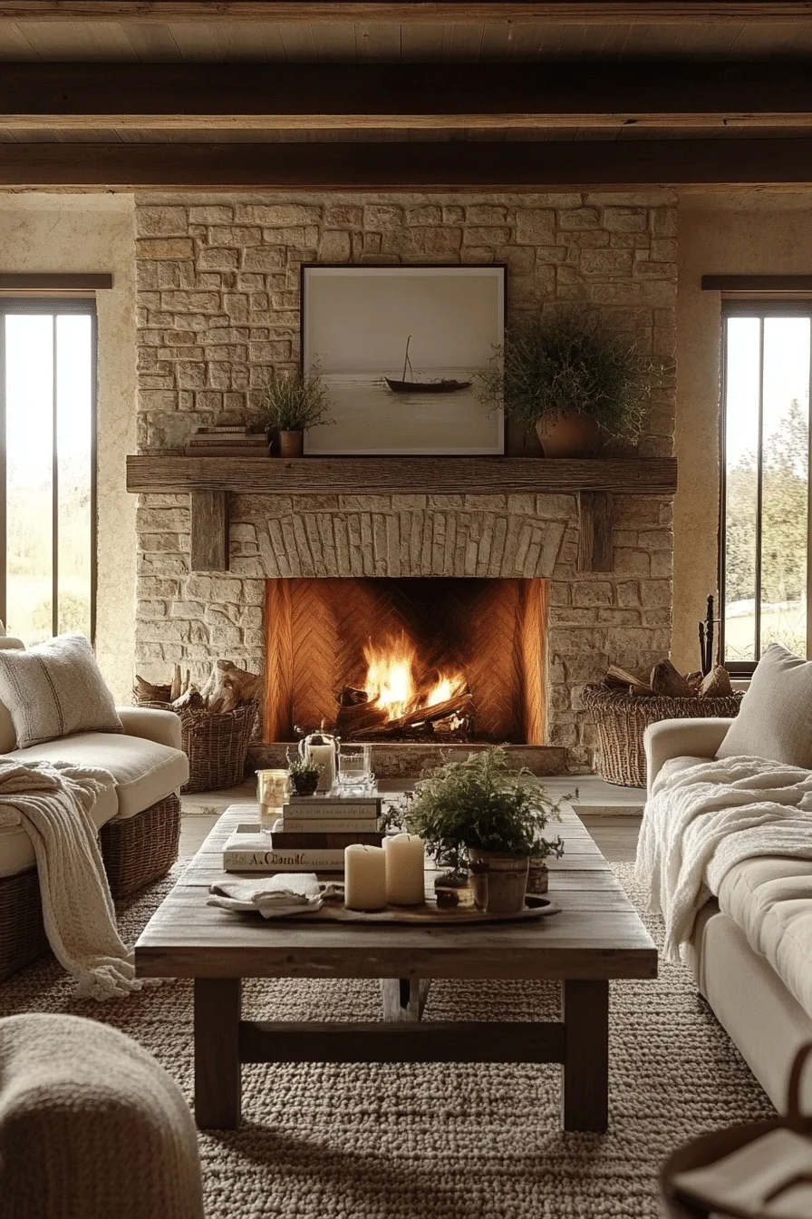 Farmhouse Fireplace