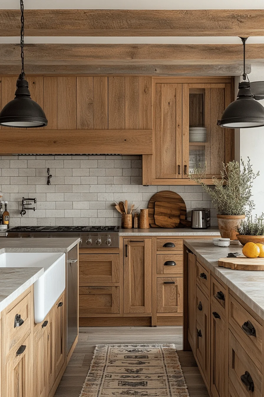 oak kitchen cabinets