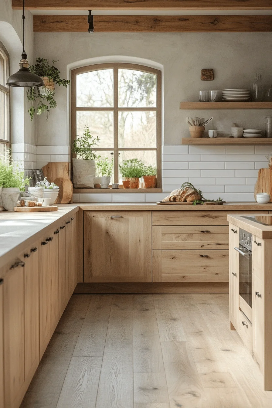 oak kitchen cabinets