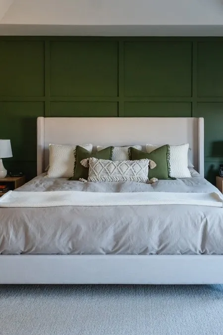 Grid Wood Accent Wall