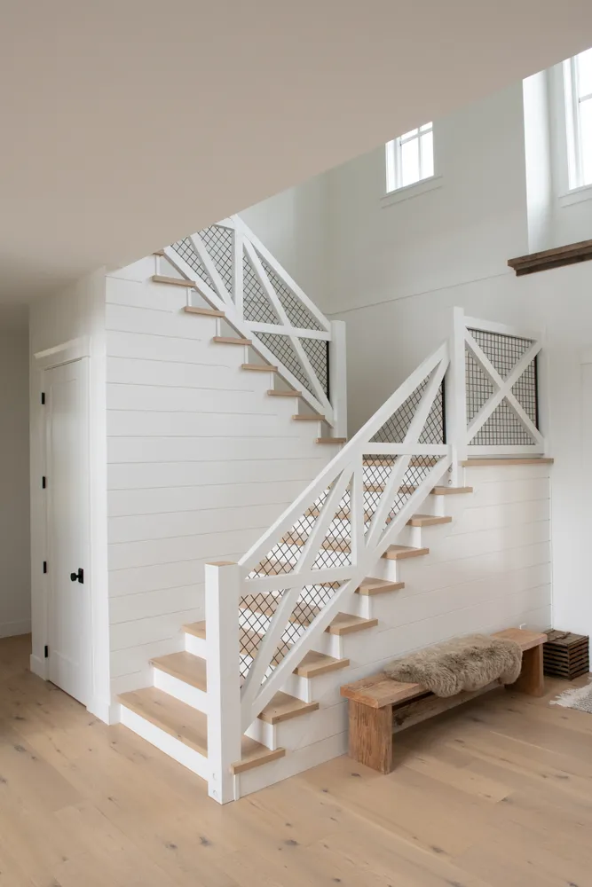 Staircase Wood Accent Wall