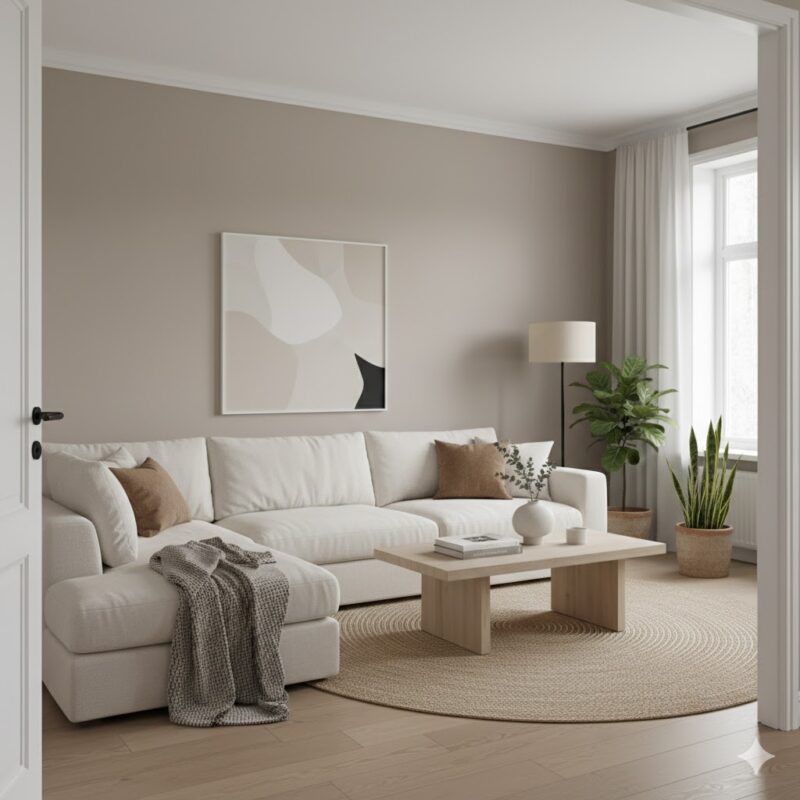 Freshly painted modern interior