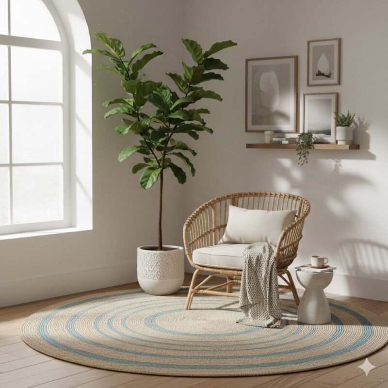 Indoor plants adding life to a room