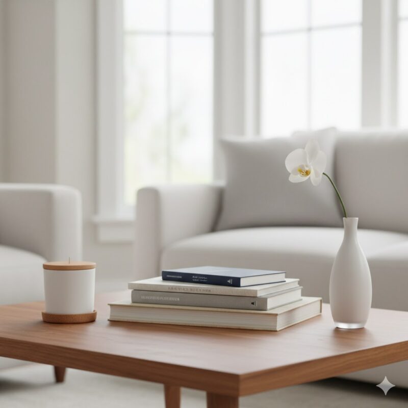 Minimalist styled living room